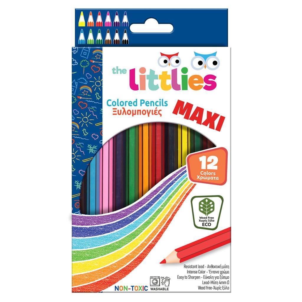Ξυλομπογιές Wood Free XL The littlies 12 Χρώματα Ξυλομπογιές Wood Free XL The littlies 12 Χρώματα - Image 1