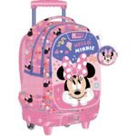 Σχολική Τσάντα Τρόλεϊ Δημοτικού Disney Minnie Mouse Besties Forever Must Team 3 Θήκες