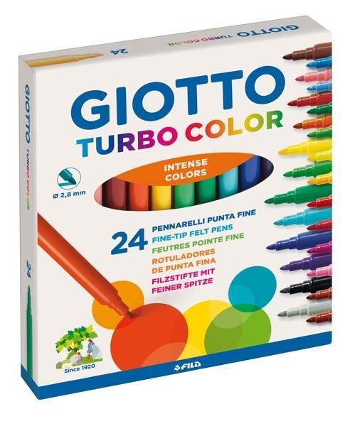 ΜΑΡΚΑΔΟΡΟΙ 24ΤΕΜ TURBO COLOR GIOTTO ΜΑΡΚΑΔΟΡΟΙ 24ΤΕΜ TURBO COLOR GIOTTO - Image 1