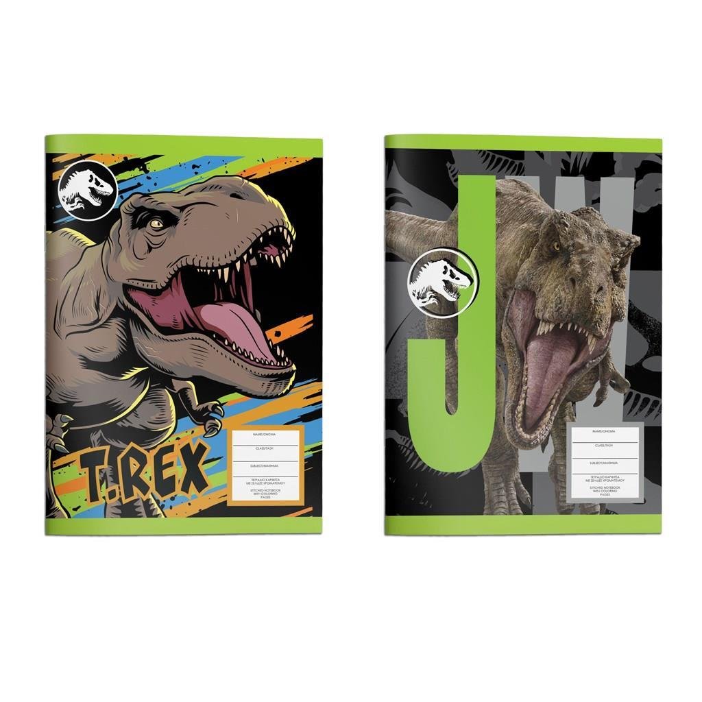ΤΕΤΡΑΔΙΟ ΚΑΡΦΙΤΣΑ 17Χ25 JURASSIC 40Φ 2ΣΧ. ΤΕΤΡΑΔΙΟ ΚΑΡΦΙΤΣΑ 17Χ25 JURASSIC 40Φ 2ΣΧ. - Image 1