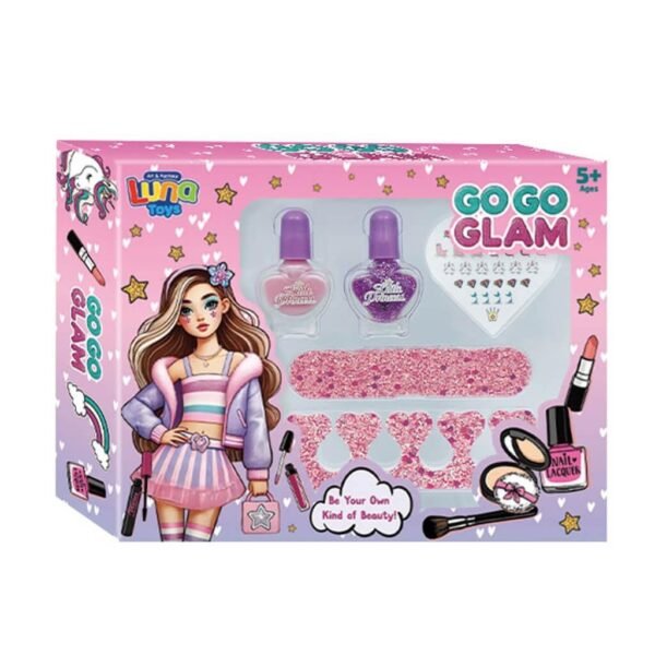Περιποίηση Νυχιών Σετ Go Go Glam Luna Toys 5τμχ. 18,2x3,8x14,5 εκ.