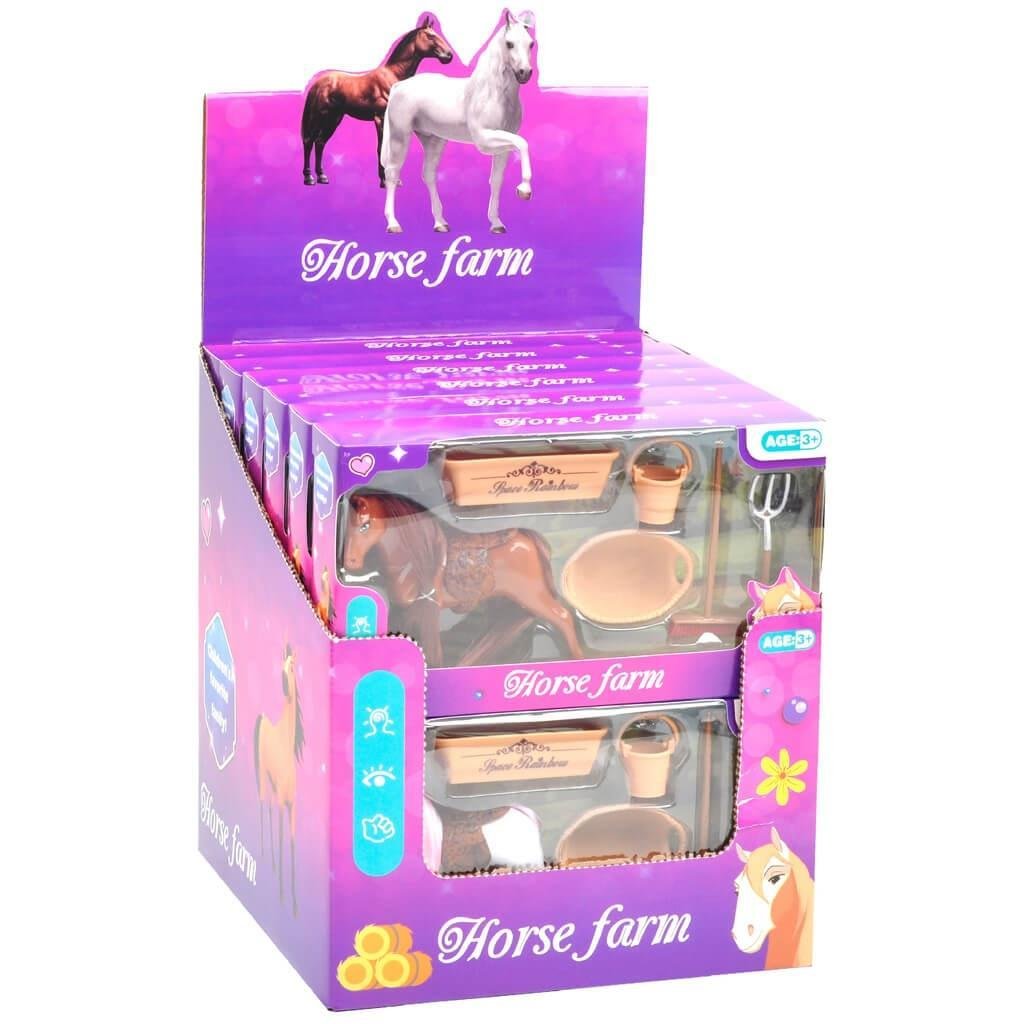 Άλογο Luna Toys με Αξεσουάρ 20x3 Άλογο Luna Toys με Αξεσουάρ 20x3,5x11εκ. 3 Χρώματα - Image 1