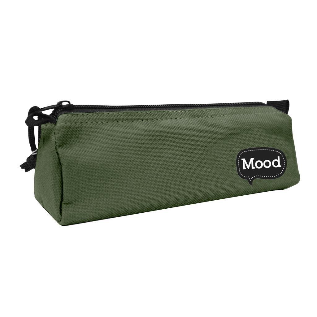 Κασετίνα Βαρελάκι Mood Chrome Χακί 1 Θήκη Κασετίνα Βαρελάκι Mood Chrome Χακί 1 Θήκη - Image 1