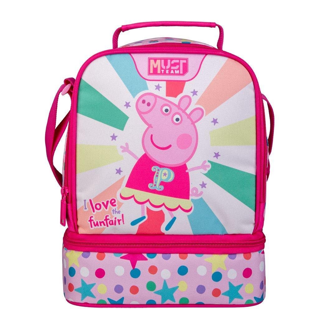 Τσαντάκι Φαγητού Peppa Pig I Love Funfair Must Team Ισοθερμικό 2 Θήκες Τσαντάκι Φαγητού Peppa Pig I Love Funfair Must Team Ισοθερμικό 2 Θήκες - Image 1