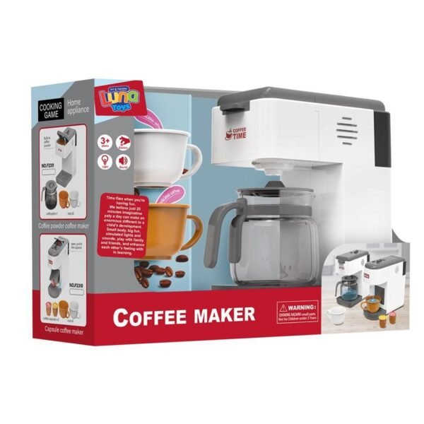 Καφετιέρα Luna Toys με ήχο και φως 17x9x20,6 εκ.