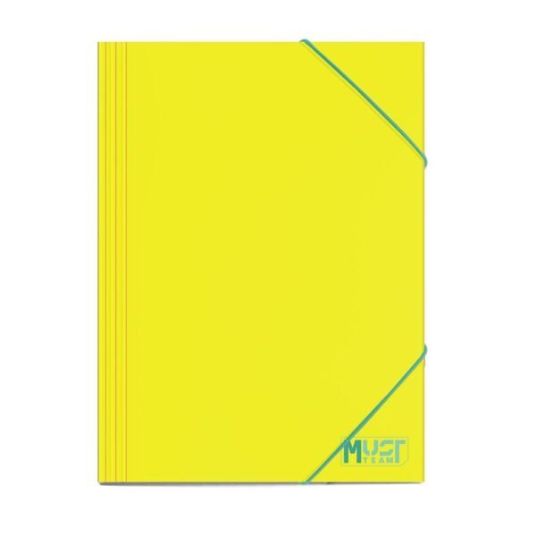ΦΑΚΕΛΟΣ ΛΑΣΤΙΧΟ ΧΑΡΤ 25Χ35  MUST TEAM ΚΙΤΡΙΝΟ