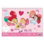 ΜΠΛΟΚ ΖΩΓΡΑΦ PRINCESS 23X33 40ΦΥΛ  ΑΥΤΟΚ-ΣΤΕΝΣΙΛ- 2ΣΕΛ ΧΡ  2ΣΧ