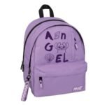 Σχολική Τσάντα Πλάτης Δημοτικού Disney Angel Must Team Μωβ Ανοιχτό με Λιλά 2 Κεντρικές Θήκες