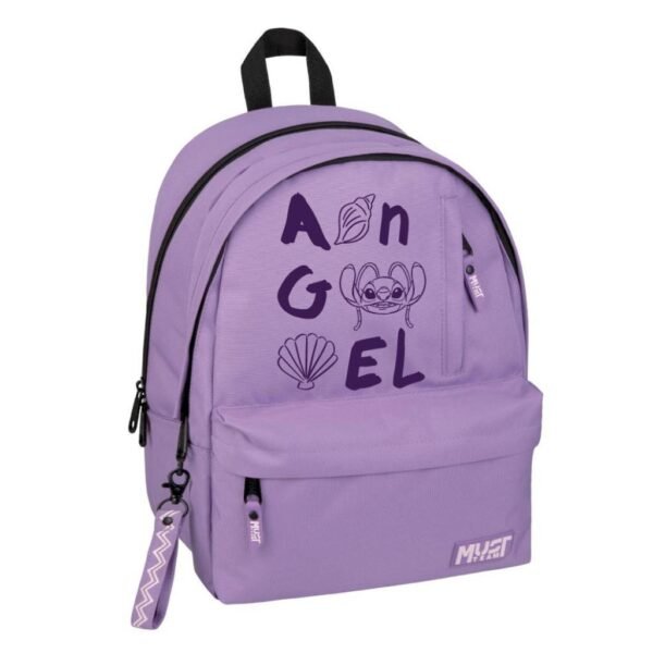 Σχολική Τσάντα Πλάτης Δημοτικού Disney Angel Must Team Μωβ Ανοιχτό με Λιλά 2 Κεντρικές Θήκες