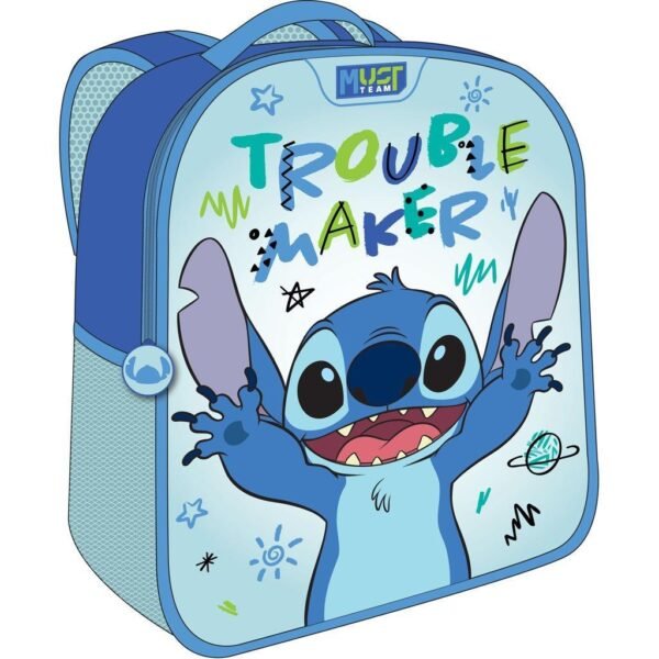 Σχολική Τσάντα Πλάτης Νηπίου Disney Stitch Trouble Maker Must Team 3D Eva 1 Θήκη