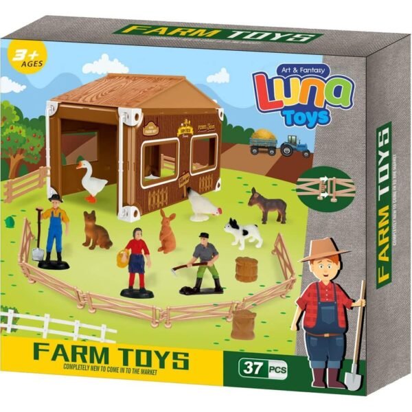 Ζώα Φάρμας Luna Toys Σετ 28x4,5x26εκ. 2 Σχέδια