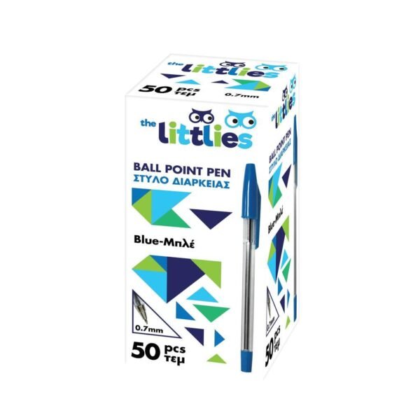 Στυλό Διαρκείας The littlies Μπλε 50 Τμχ.