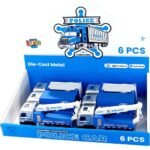 Οχήματα Αστυνομικά Luna Toys Pull Back με φως και ήxο 38,5x23,5x31εκ.