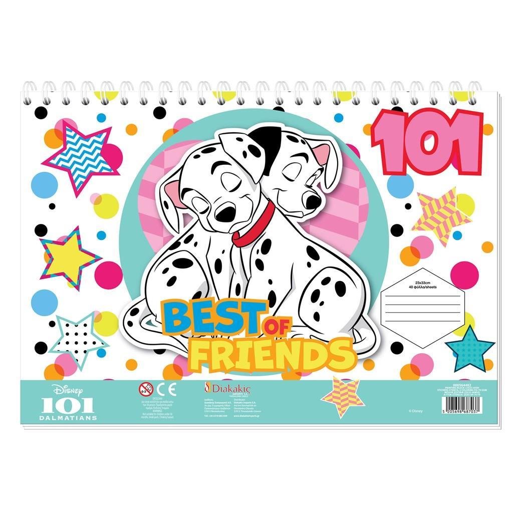 ΜΠΛΟΚ ΖΩΓΡΑΦ 101 DALMATIANS 23X33 40ΦΥΛ ΑΥΤΟΚ-ΣΤΕΝΣΙΛ- 2ΣΕΛ ΧΡ 2ΣΧ. ΜΠΛΟΚ ΖΩΓΡΑΦ 101 DALMATIANS 23X33 40ΦΥΛ ΑΥΤΟΚ-ΣΤΕΝΣΙΛ- 2ΣΕΛ ΧΡ 2ΣΧ. - Image 1