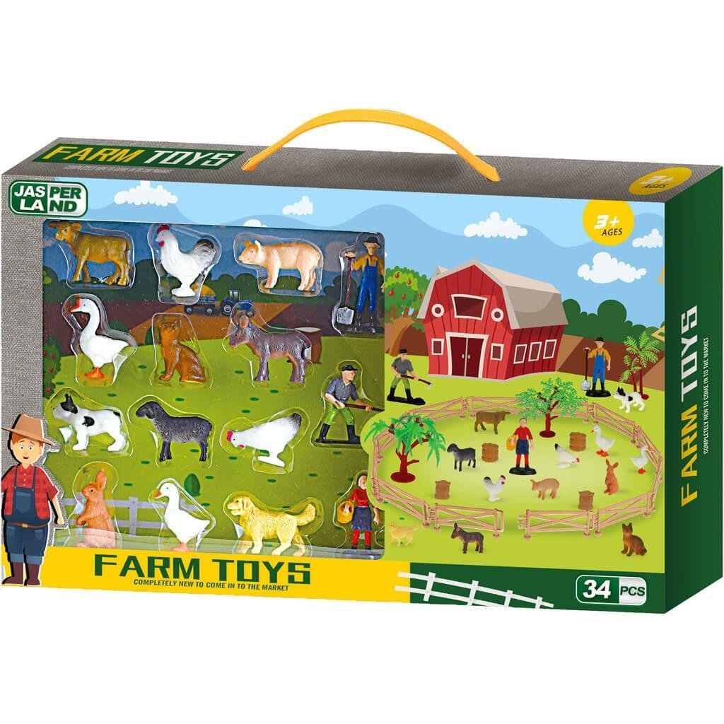 Ζώα Φάρμας Luna Toys Σετ 34τμχ. 40x3 Ζώα Φάρμας Luna Toys Σετ 34τμχ. 40x3,8x24,8εκ. - Image 1