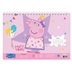 Μπλοκ Ζωγραφ Peppa Pig 23x33, 40 Φύλ, Aυτοκόλ-Στενσιλ-2 Σελ Χρωμ 2 Σχ