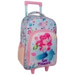 Τσάντα Τρόλεϊ Δημοτικού 16" Must Team Mermaid με Τσαντάκι Φαγητού - Κασετίνα
