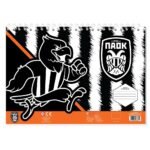 ΜΠΛΟΚ ΖΩΓΡΑΦ ΠΑΟΚ 23X33 40ΦΥΛ  ΑΥΤΟΚ-ΣΤΕΝΣΙΛ- 2ΣΕΛ ΧΡ  2ΣΧ.