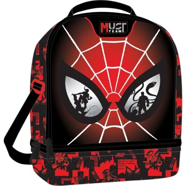 Τσαντάκι Φαγητού Spider - Man Eyes Must Team Ισοθερμικό 2 Θήκες