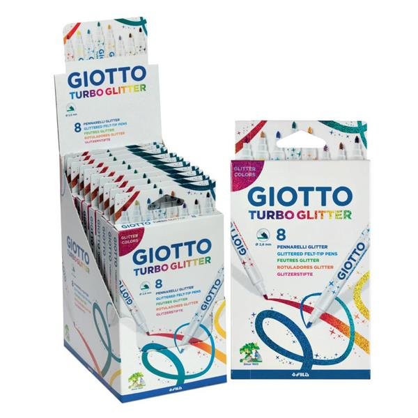 ΜΑΡΚΑΔΟΡΟΙ TURBO GLITTER 8ΤΕΜ GIOTTO ΜΑΡΚΑΔΟΡΟΙ TURBO GLITTER 8ΤΕΜ GIOTTO - Image 1
