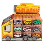 Όχημα Luna Toys Pull Back Die Cast 6x3,5x3,5εκ. 8 Σχέδια