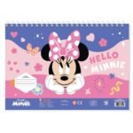 Μπλοκ Ζωγραφ Minnie Mouse 23x33, 40 Φύλ, Aυτοκόλ-Στενσιλ-2 Σελ Χρωμ.