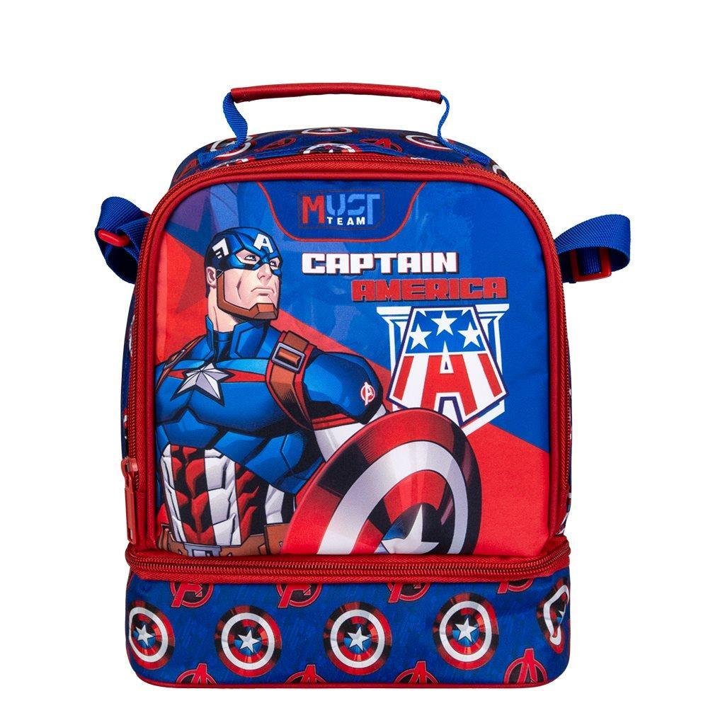 Τσαντάκι Φαγητού Avengers Captain America Must Team Ισοθερμικό 2 Θήκες Τσαντάκι Φαγητού Avengers Captain America Must Team Ισοθερμικό 2 Θήκες - Image 1