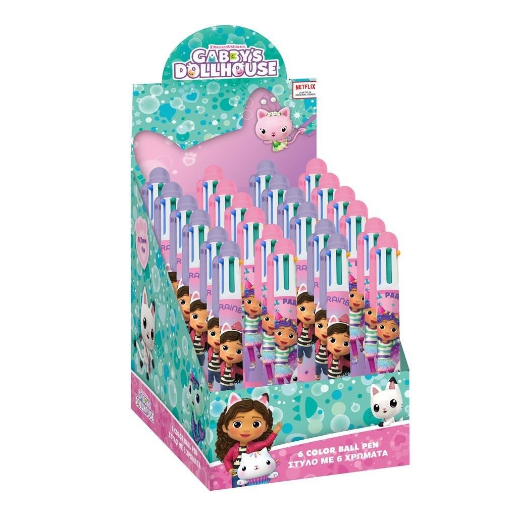 8a5ef5763e464c7bbacd3736e635f071 ΣΤΥΛΟ ME 6 ΧΡΩΜΑΤΑ GABBYS DOLLHOUSE - Image 1