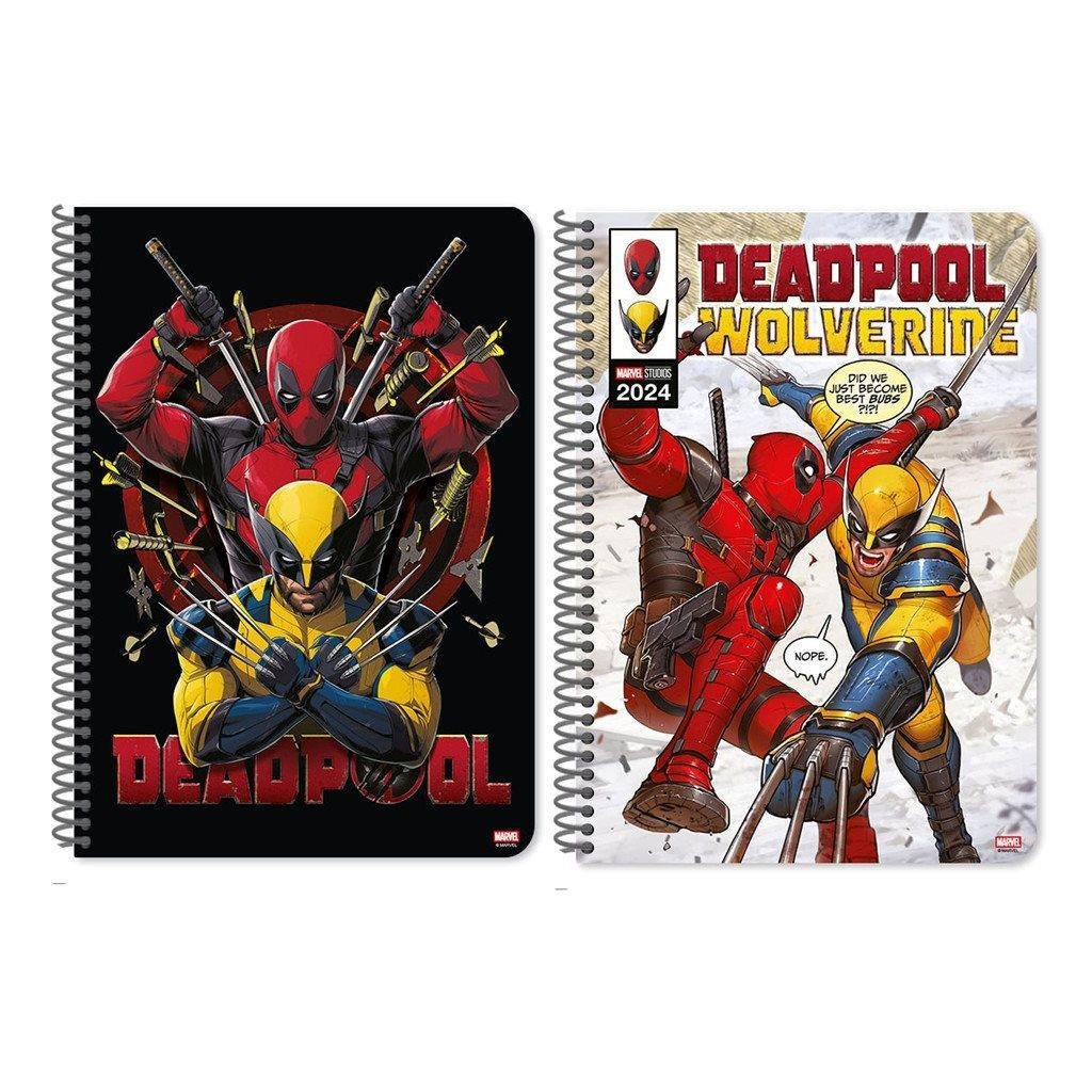 91cceb7214384d82b3c427e1bae4c50b ΤΕΤΡΑΔΙO ΣΠΙΡΑΛ 17Χ25 2ΘΕΜ 60Φ DEADPOOL-WOLVERIN 2ΣΧ - Image 1
