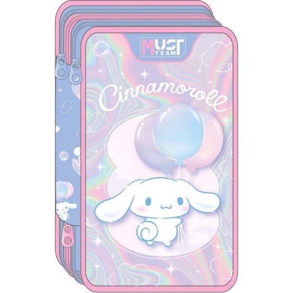 Σχολική Κασετίνα Τριπλή Γεμάτη Cinnamoroll Balloons Must Team