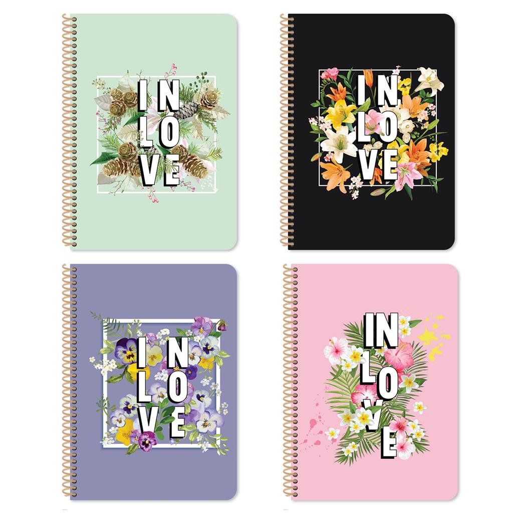 Τετράδιο Σπιράλ 17x25 Must Blossom 5 Θέματα 150 Φύλλα 4 Σxέδια Τετράδιο Σπιράλ 17x25 Must Blossom 5 Θέματα 150 Φύλλα 4 Σxέδια - Image 1