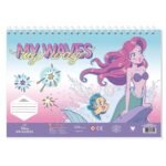 ΜΠΛΟΚ ΖΩΓΡΑΦ PRINCESS 23X33 40ΦΥΛ ΑΥΤΟΚ-ΣΤΕΝΣΙΛ- 2ΣΕΛ ΧΡ  2ΣΧ ARIEL-ΠΕΝΤΑΜΟΡΦΗ.