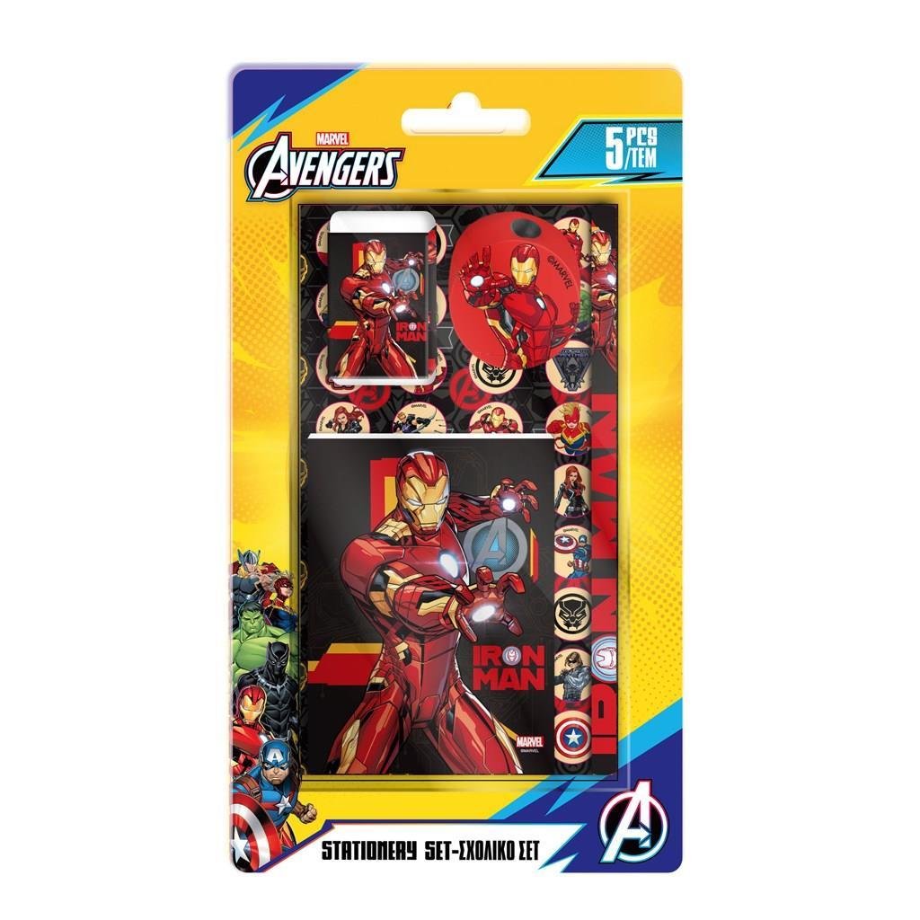 a6c3e2406bd94ce0a59e8805b5272d9f ΣΧΟΛΙΚΟ ΣΕΤ 5ΤΕΜ IRON MAN - Image 1