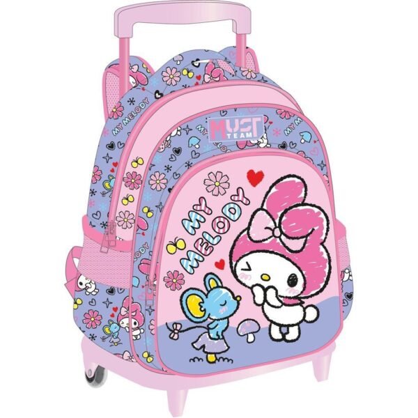 Σχολική Τσάντα Τρόλεϊ Νηπίου My Melody Mouse Must Team 2 Θήκες