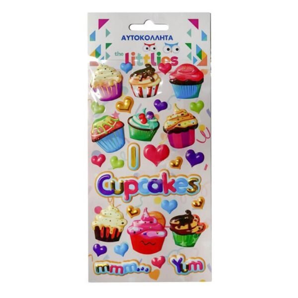 ΑΥΤΟΚΟΛΛΗΤΑ 10X22EK CUPCAKES THE LITTLIES