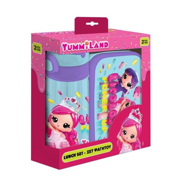 Σετ Φαγητού Yummiland Φαγητοδοχείο 800ml-Παγούρι PP 500ml