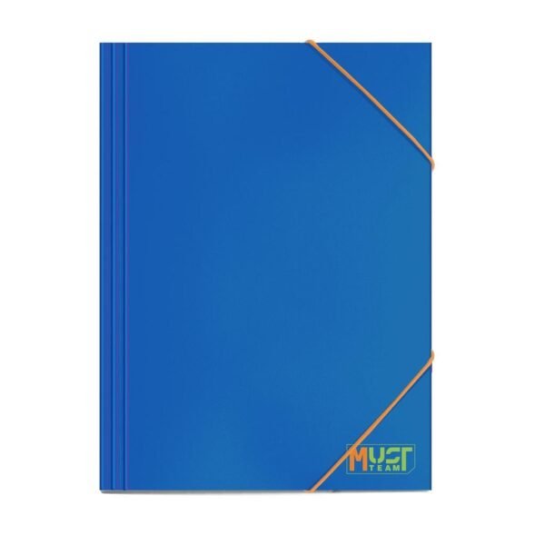 ΦΑΚΕΛΟΣ ΛΑΣΤΙΧΟ ΧΑΡΤ 25Χ35  MUST TEAM ΜΠΛΕ