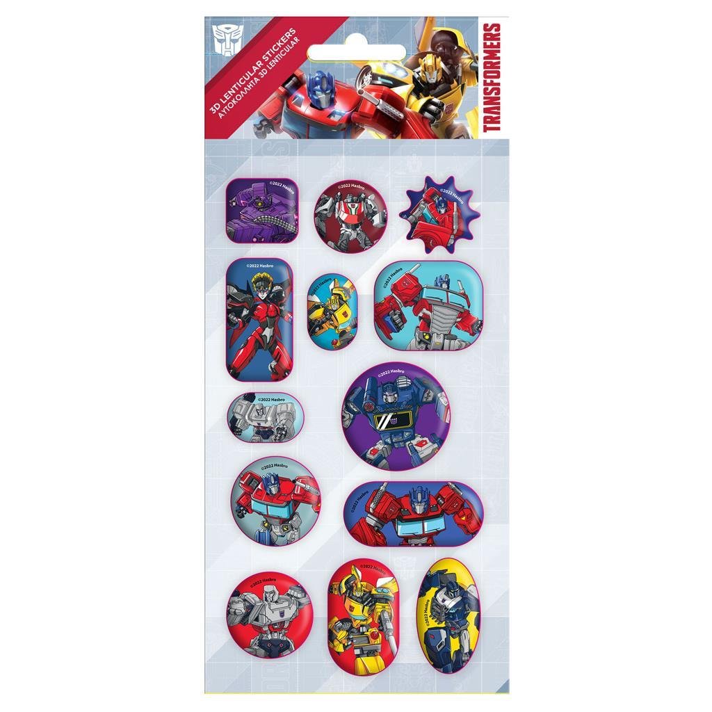 ΑΥΤΟΚΟΛΛΗΤΑ 3D LENTICULAR 10X22 TRANSFORMERS ΑΥΤΟΚΟΛΛΗΤΑ 3D LENTICULAR 10X22 TRANSFORMERS - Image 1