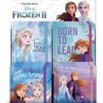 Σημειωματάριο με Λάστιχο Disney Frozen 2 σε Display 4 Σχεδίων, 96 Φύλλων, 10x13 εκ.