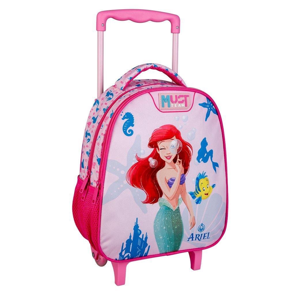 Σχολική Τσάντα Τρόλεϊ Νηπίου Disney Princess Ariel Must Team 2 Θήκες Σχολική Τσάντα Τρόλεϊ Νηπίου Disney Princess Ariel Must Team 2 Θήκες - Image 1