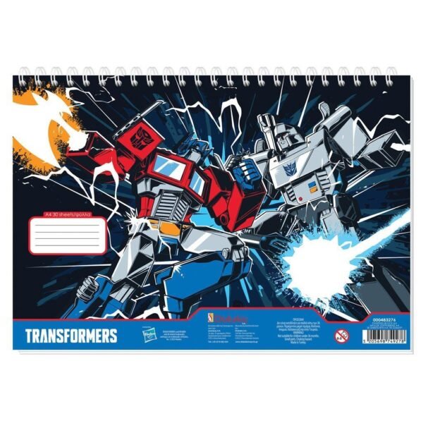 ΜΠΛΟΚ ΖΩΓΡΑΦ TRANSFORMERS Α4  30ΦΥΛ 2ΣΧ