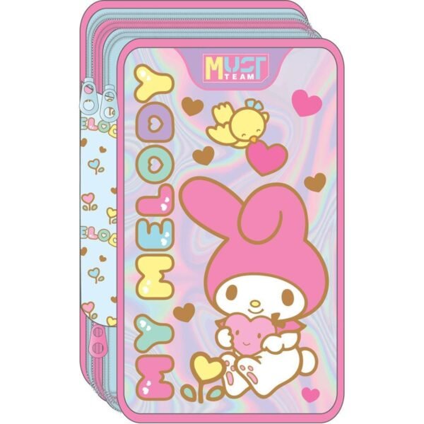 Σχολική Κασετίνα Τριπλή Γεμάτη My Melody Must Team