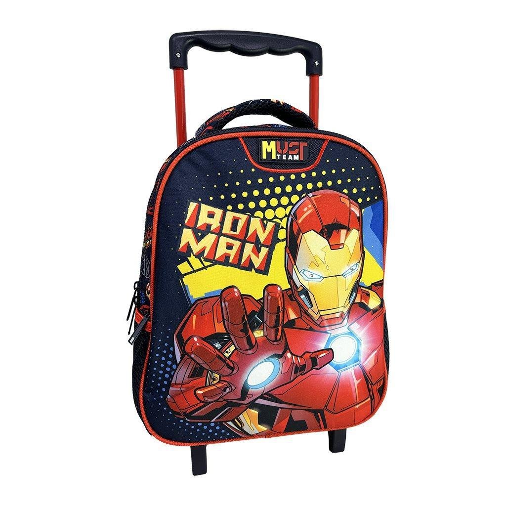 Σχολική Τσάντα Τρόλεϊ Νηπίου Avengers Iron Man Must Team 2 Θήκες Σχολική Τσάντα Τρόλεϊ Νηπίου Avengers Iron Man Must Team 2 Θήκες - Image 1