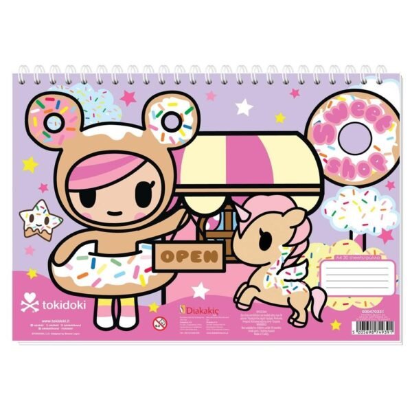ΜΠΛΟΚ ΖΩΓΡΑΦ TOKIDOKI Α4  30ΦΥΛ 2ΣΧ