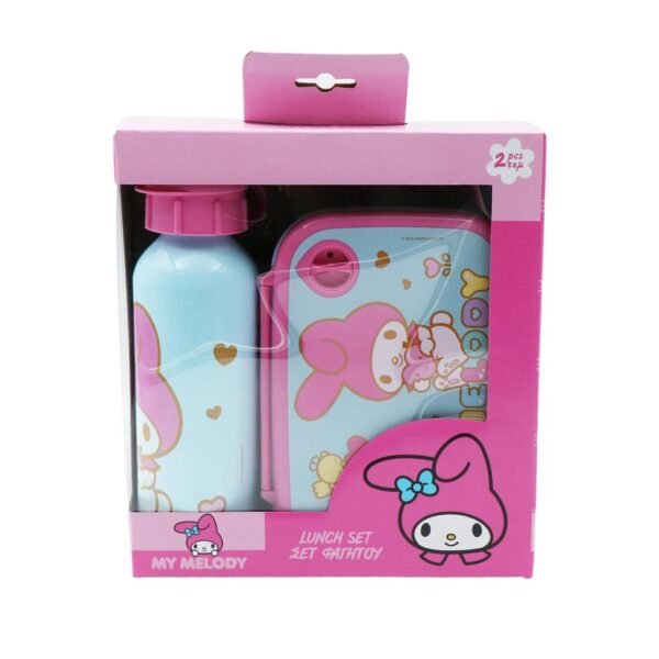 Σετ Φαγητού My Melody Φαγητοδοχείο 800ml-Παγούρι Αλουμινίου 500ml