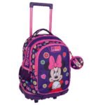 Σχολική Τσάντα Τρόλεϊ Δημοτικού Disney Minnie Mouse Cutie Must Team 3 Θήκες