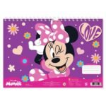 Μπλοκ Ζωγραφικής Disney Minnie Mouse A4, 30 Φύλλα σε 2 Σχέδια