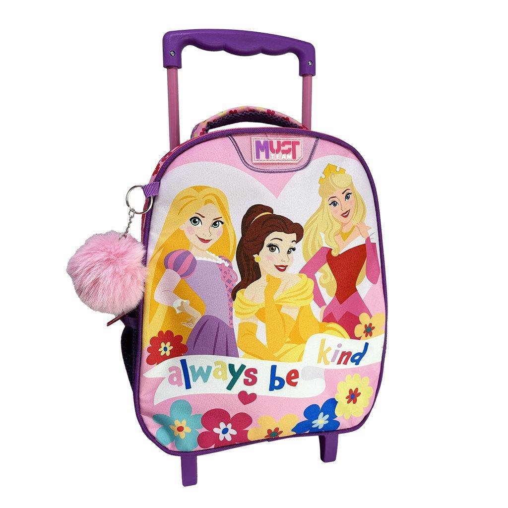 Σχολική Τσάντα Τρόλεϊ Νηπίου Disney Princess Always Be Kind Must Team 2 Θήκες Σχολική Τσάντα Τρόλεϊ Νηπίου Disney Princess Always Be Kind Must Team 2 Θήκες - Image 1