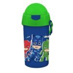 Παγούρι Πλαστικό PJ Masks 500 ml με Καλαμάκι 2 Σχέδια