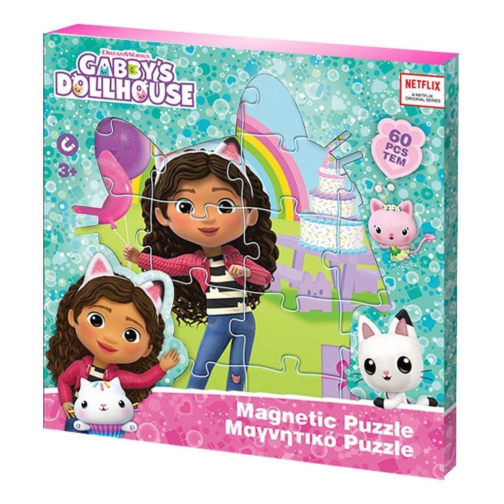 Μαγνητικό Παζλ Gabbys Dollhouse 60τμχ. 18x1 Μαγνητικό Παζλ Gabbys Dollhouse 60τμχ. 18x1,3x18εκ. - Image 1